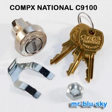 COMPX NATIONAL C9100, USPS 1172C Mail Box Lock w/ 3 Keys