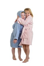 GoLinens Cotton Bath Robe Terry Lightweight Kids Unisex Hooded Bathrobe