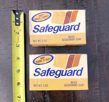 Lot of 2 Vintage Safeguard Deodorant Soap Bars New And Sealed Large 5oz