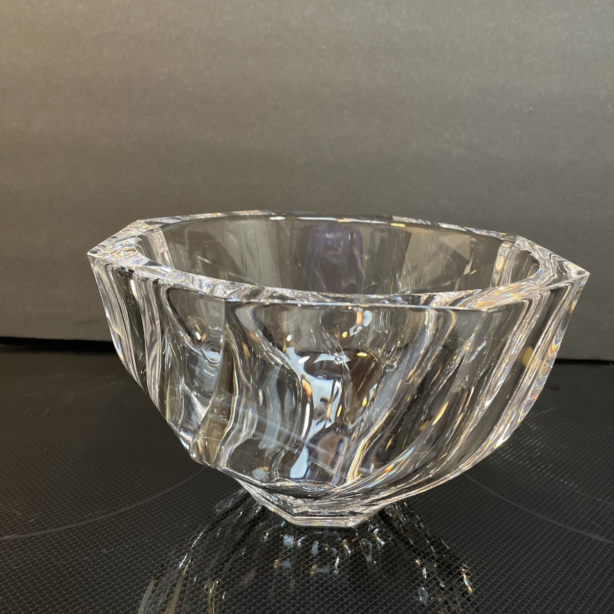 Orrefors Sweden Crystal “Olle Alberius” Residence Swirl Bowl 8” | eBay