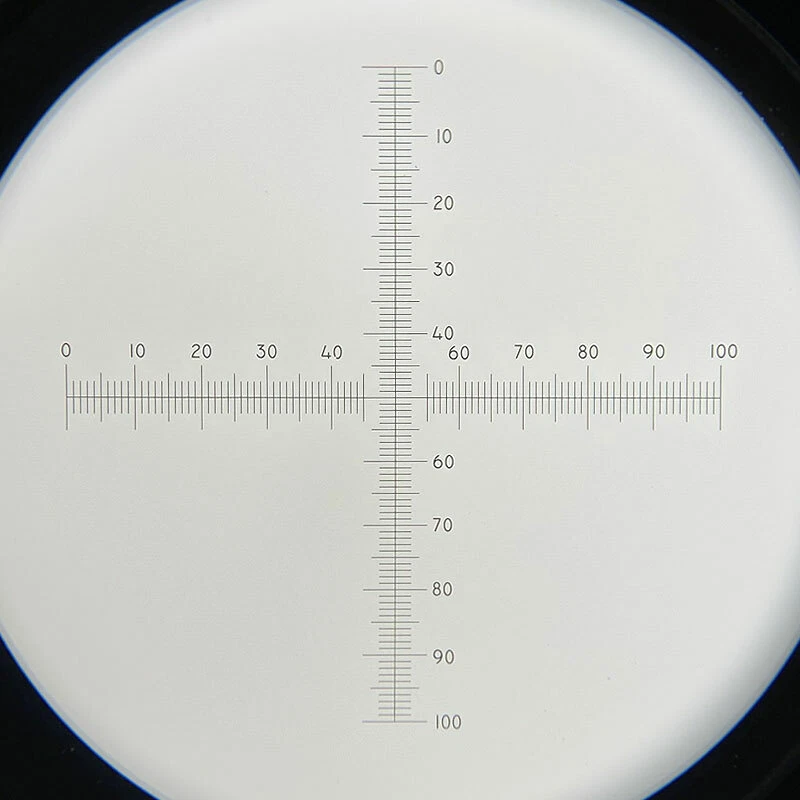 0.1mm Microscope Eyepiece Micrometer Scales Ocular Calibration Cross Ruler C7 - Image 2 of 4