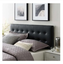  TESTIERA LETTO SOSPESA A MURO CAPITONNE' ECOPELLE  MATRIMONIALE