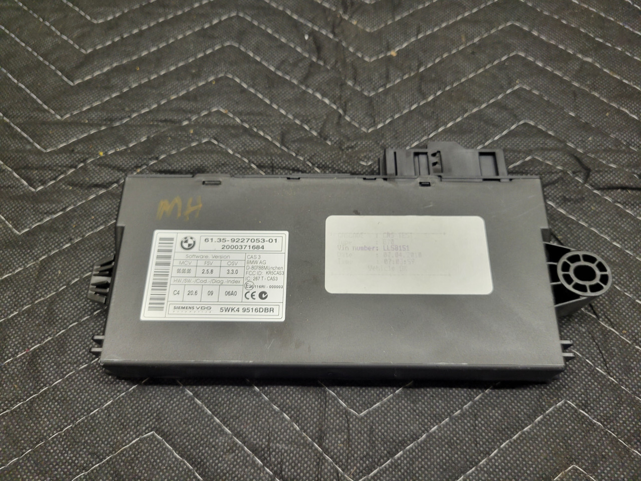 2011 BMW X6m CAS Control Module Theft Locking 61359227053 for sale 