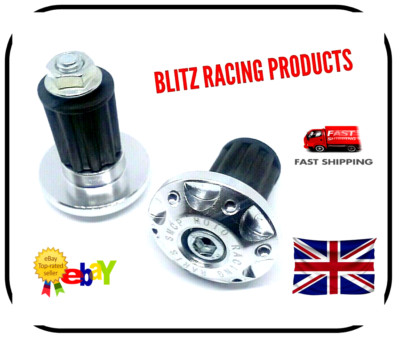 MOTORRAD LEGIERUNG LENKERENDEN - BALANCE PLUGS - UK VERKÄUFER - SILBER