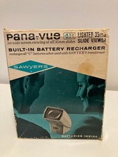 Vintage Sawyers Pana-Vue 4R Lighted 35mm Slide Viewer in Box with Instructions