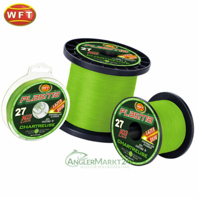 WFT | KG Plasma Chartreuse | ab 50m Lazer Skin geflochtene Angelschnur Schnur