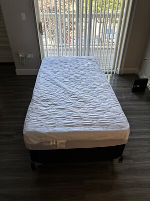 Sleepy's Basic Innerspring Firm Mattress Twin Size Used Once + Frame And Cover