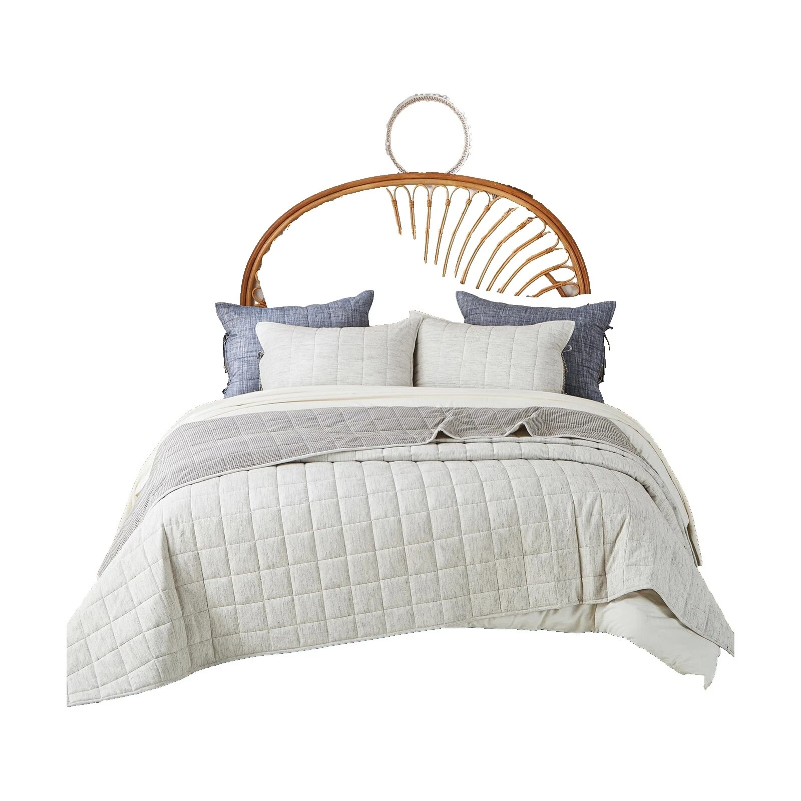 亚麻混纺被子床单和床罩