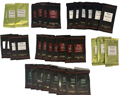 35 DAMMANN FRERES Camomille Caramel Breakfast Gunpowder Early Grey Menthe Tea