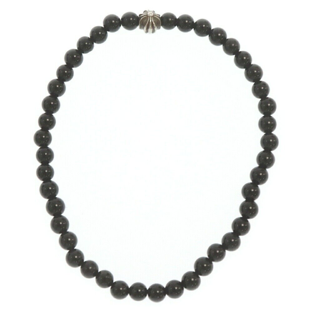Chrome Hearts 4Mm Bead Bracelet Silver/Black Used Grade B Chrome Hearts 4Mm Bead Bracelet Silver/Black Used Grade B