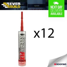 12x Everbuild Clear Fix Perfectly Clear, Hybrid Polymer Grab Adhesive - 290ML