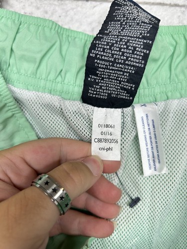 Tommy Hilfiger Swim Trunks Mens M Medium Green Bathing Suit NWT - Picture 16 of 16