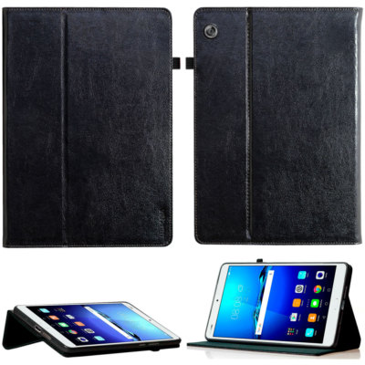 Premium Echt Leder Cover Huawei MediaPad T3 10,1'' Tablet Schutzhülle Case Tasche