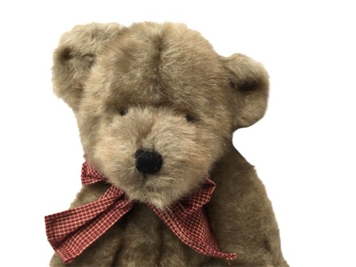 Boyds Bear Minkles D. Bearsdale 14" marrone vintage ritirato completamente snodato fiocco morbido - Foto 9 di 9