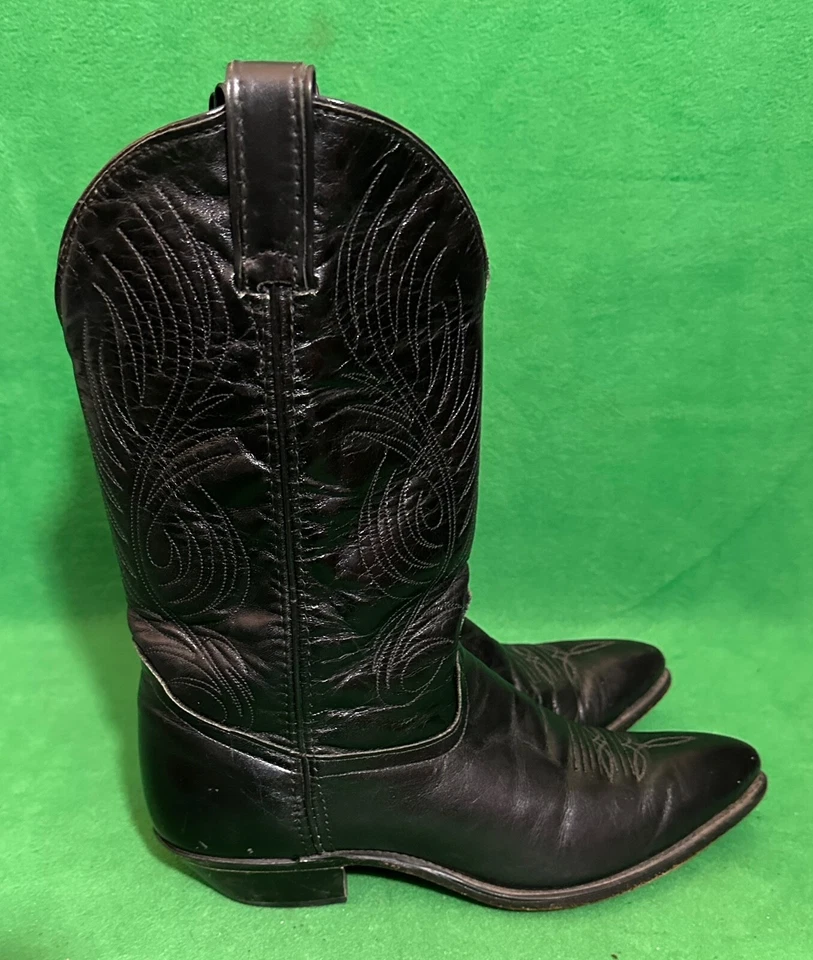 Botas occidentales negras vintage Code West para mujer talla 10 M Foto 4 de 4