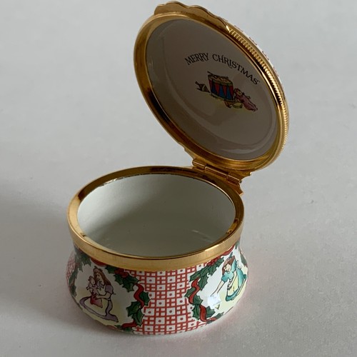 Halcyon Days Enamels Trinket Box Christmas 1987 Rocking Horse Toys Smithsonian - Picture 11 of 17