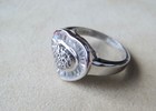 925 Sterling Silver CZ Paved Heart Ring 4.14 Grams Size 6.75 — photo 8
