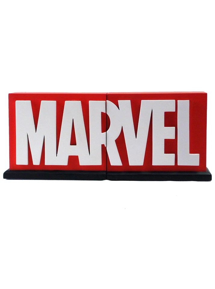 Estatua sujetalibros con logotipo de cómic gigante suave de Marvel edición limitada 4000 nueva en caja Foto 2 de 4