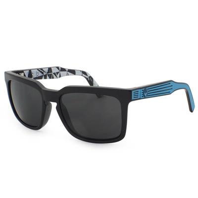 Dragon Mr Blonde Sunglasses Black Blue Neo Geo Frame with Grey Lens  720-2318