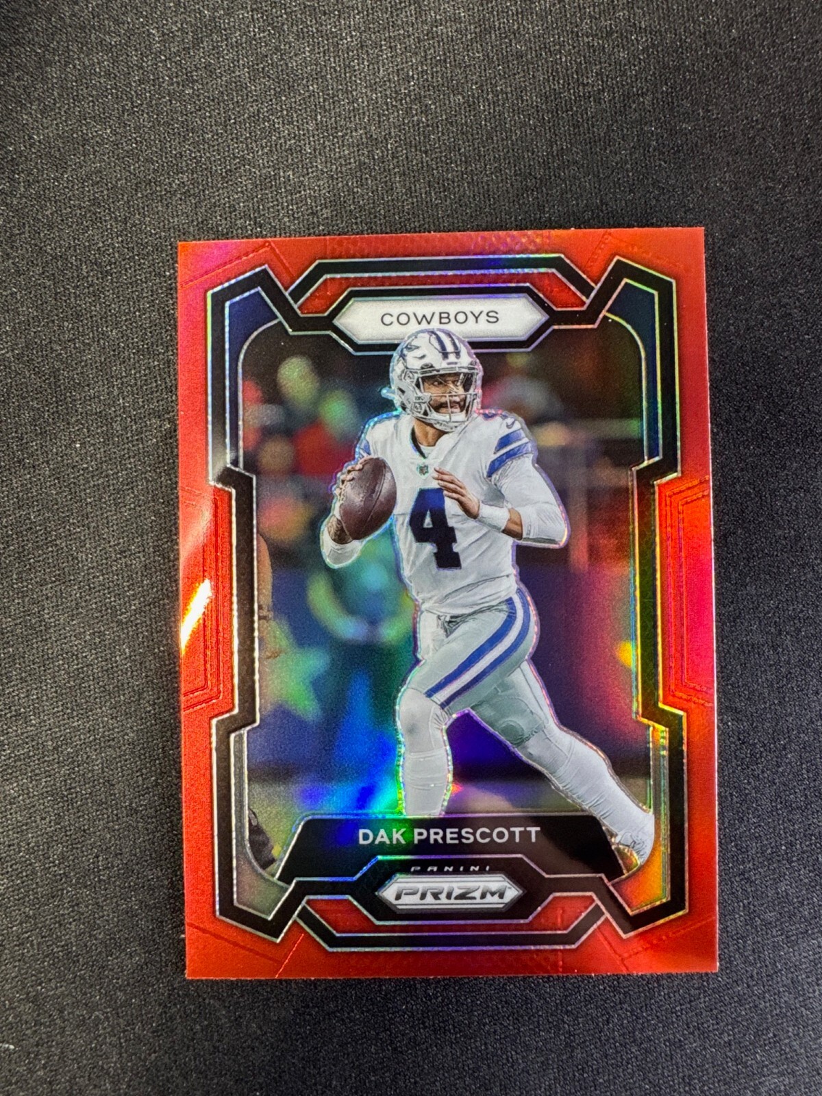 2023 Panini Prizm Dak Prescott Red Prizm Retail #73 Dallas Cowboys Case Hit SSP