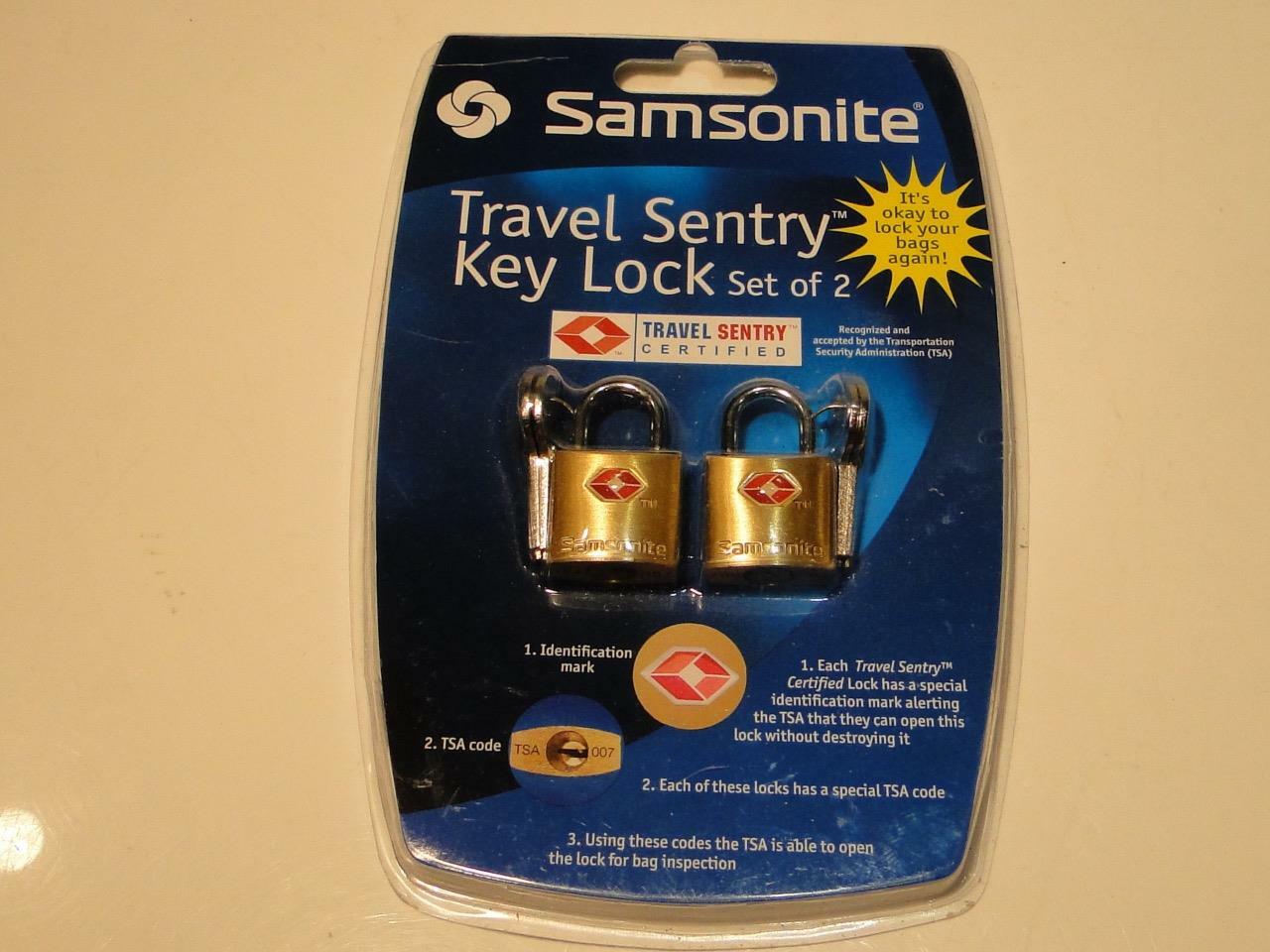 Samsonite Travel Sentry Key Lock Set of 2 TSA Certified New in Package