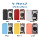 For iPhone XR Back Cover Housing Glass Rear Battery Door Frame Replacement Part