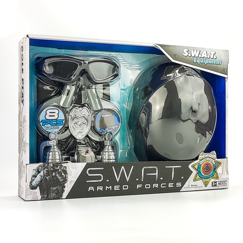 Kids SWAT Police Officer Costume and Gear - Picture 7 of 7