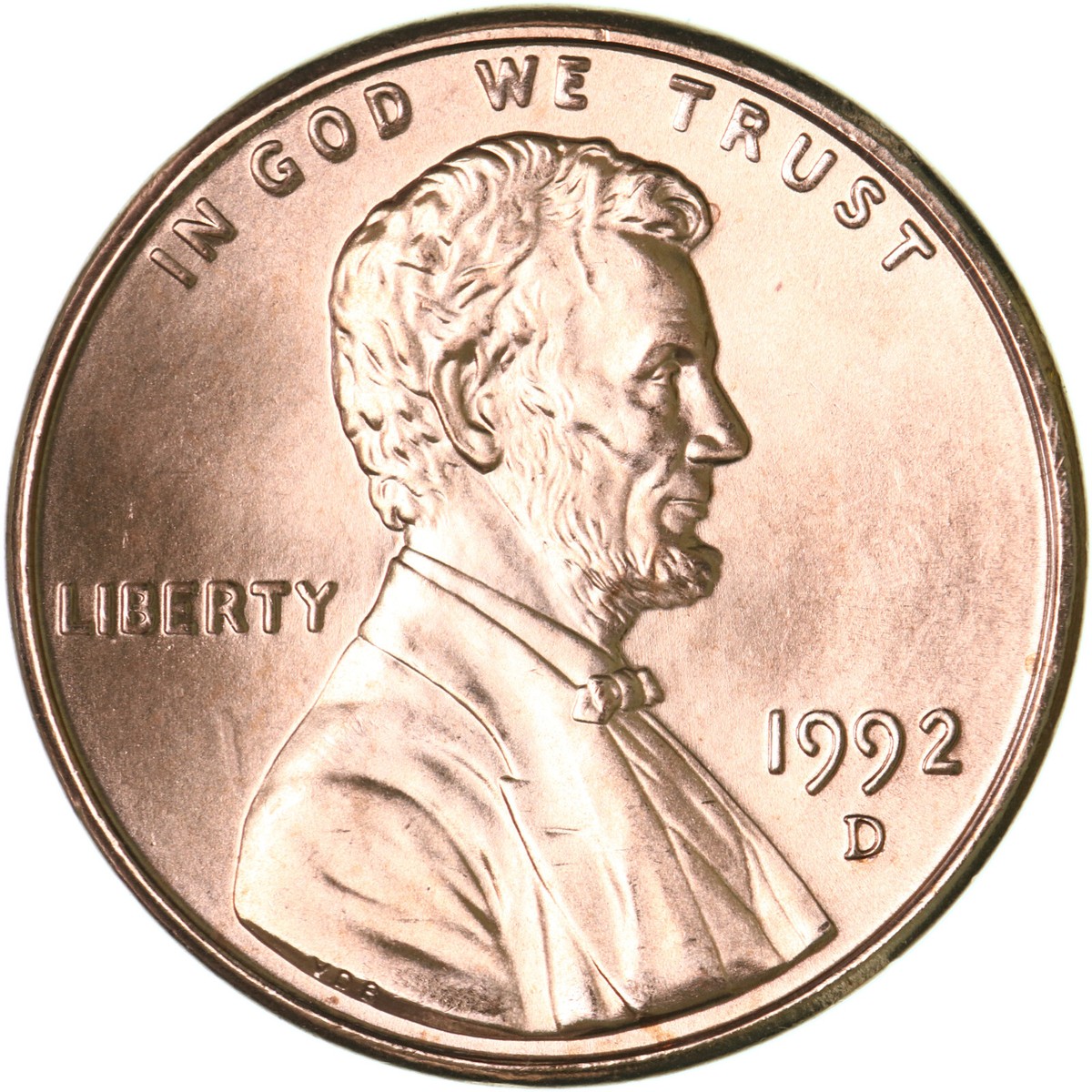 1992 D Lincoln Memorial Cent Choice BU Penny US Coin | eBay