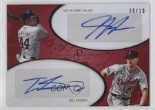 2025 Topps Dynamic Duals Red /10 Justyn-Henry Malloy Trey Sweeney #27C Auto 1c7f