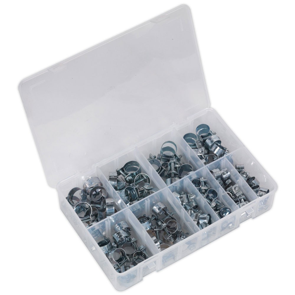 Sealey Mini Hose Clip Assortment 100pc