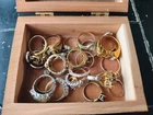Lot Of Vintage Costume Rings Jewelry Bulk Lot