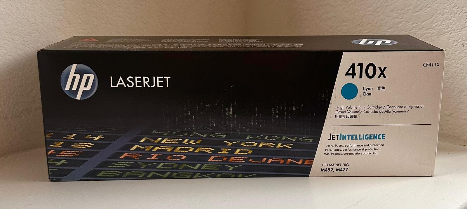 HP 410X (CF411X) Genuine Cyan Toner Cartridge for HP Printers