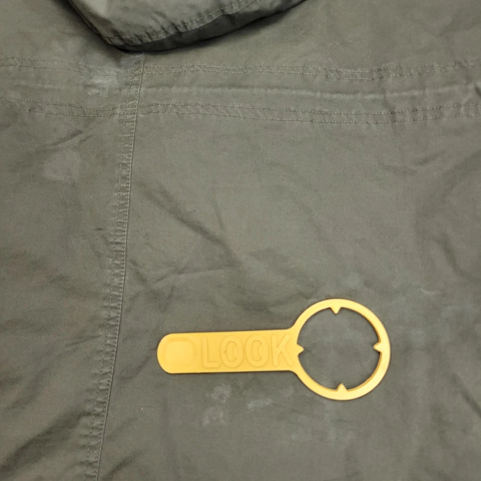 Charlotte Russe Jacket Womens XL Green Faux Fur Hooded Full Zip Chore Barn - Image 4 of 4