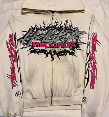 HELLSTAR Records Zip-Up Hoodie W/NFC SCAN CHIP Authenticity XL