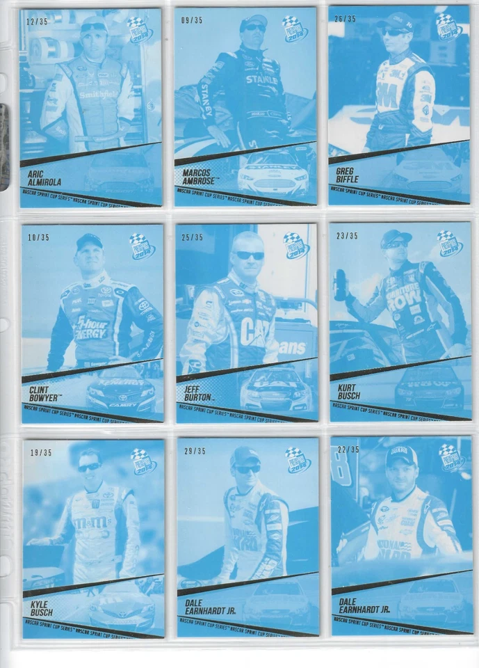 *2014 Press Pass COLOR PROOF CYAN PARALLEL #94 Kyle Busch #20/35!-ONE CARD* - Image 3 of 4