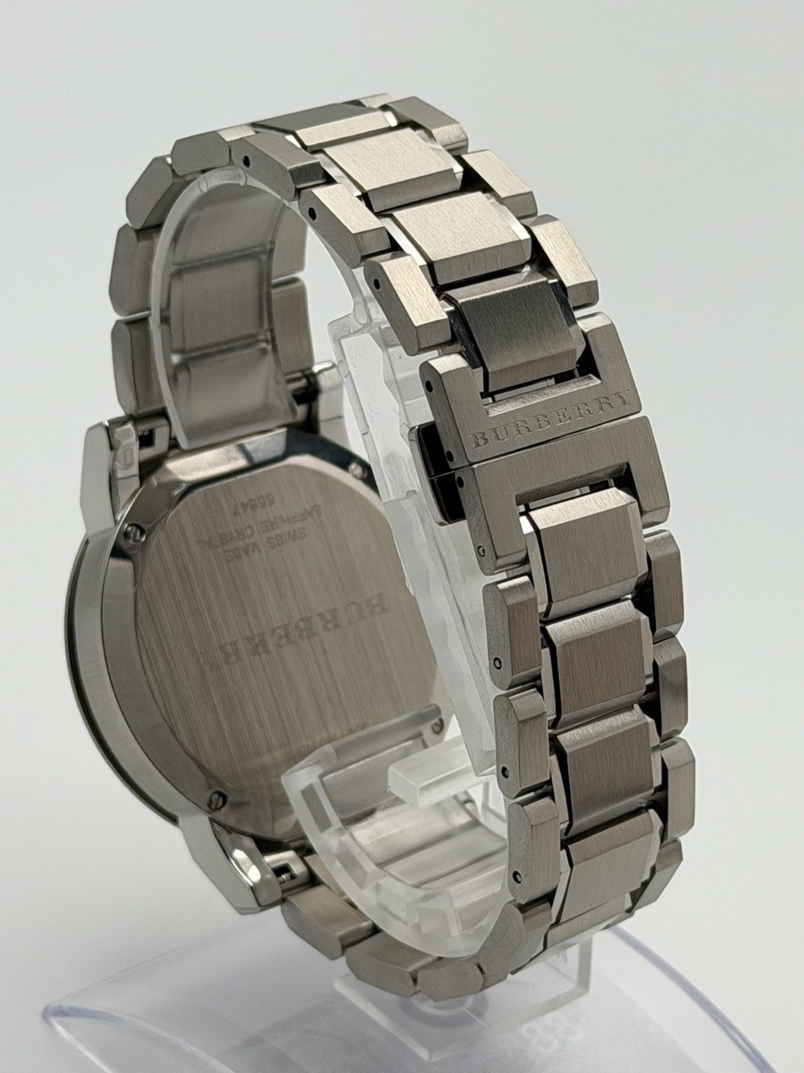 BURBERRY BU9350 The City Silver Dial Chronograph Stainless Steel