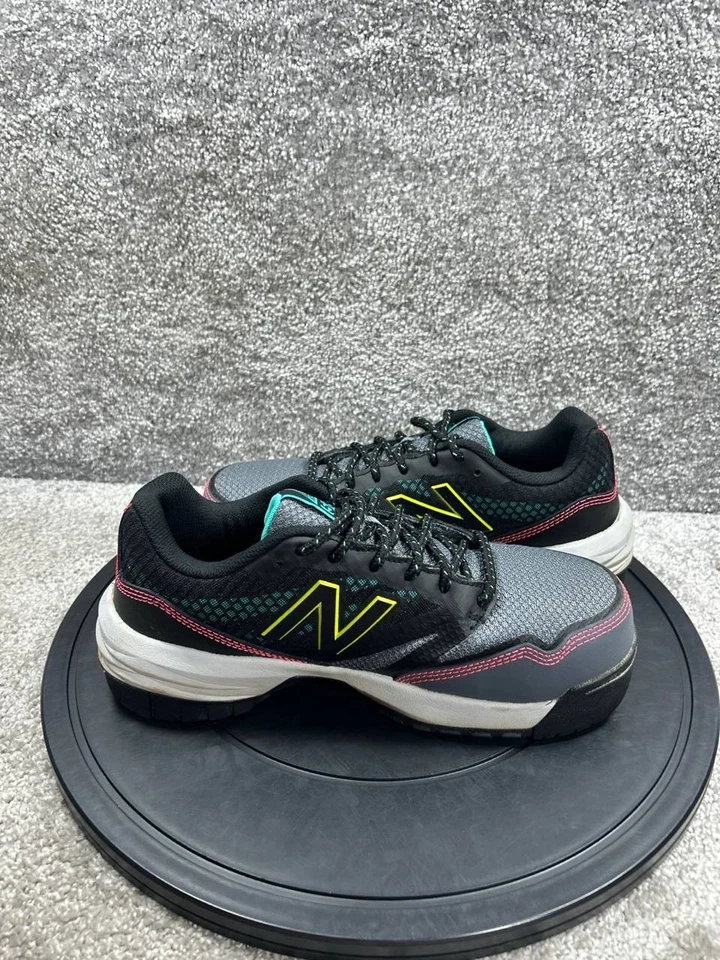 New Balance Zapatos Mujer Talla 8.5 D 589v1 Puntera Compuesta Trabajo Negro Plomo Zapatilla Foto 4 de 4