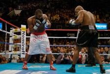 Danny Williams white trunks and Mike Tyson black trunks fights eac 2004 Photo 21