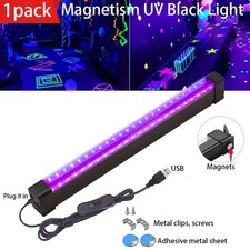 395nm LED UV Light Bar Blacklight USB Magnetic for Glow Party DJ Club Stage Lamp