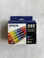 Epson 222 Claria Ink Combo Pack   Cyan Magenta Yellow   Standard Capacity   New