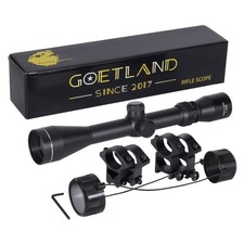 Goetland Rifle Scope 3-9x40 SFP Crosshair R4 Reticle with Ring Mounts for Air