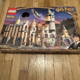 Lego Harry Potter 2001 Hogwarts Castle #4709 Complete Instructions Box And Ads