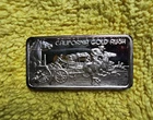 1974 Hamilton Mint California Gold Rush 1 troy .999 fine silver art bar. SN.4729