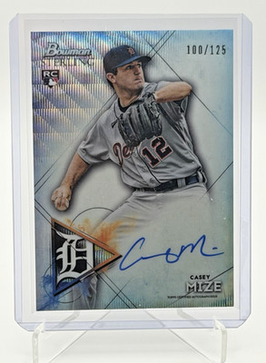 2021 Bowman Sterling Baseball Casey Mize RC Wave Refractor Auto /125 #BSRA-CM  