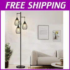 Stylish Dimmable Standing Lamp - LED Bulbs Included