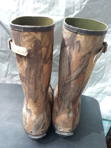 Redhead Bone Dry Mens Waterproof Rubber Boots Sz 11 Thinsulate Steel Shank 1000g - Image 2 of 4