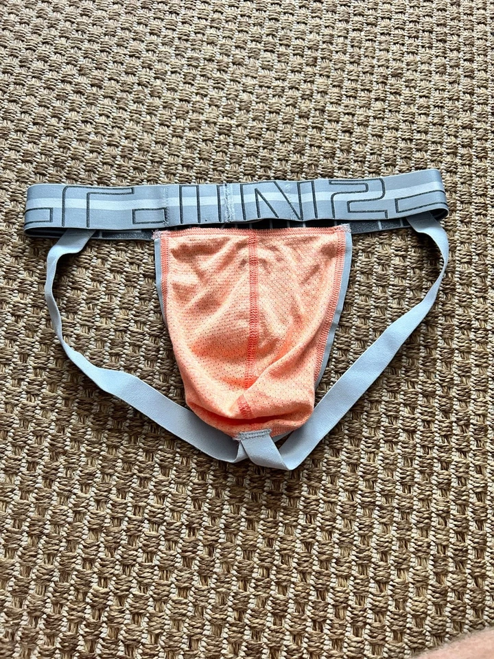 C IN2 Zen Auténtico Otto Naranja Malla Bolsa Jock Jockstrap Mediano Nuevo con Etiquetas Nuevo Foto 4 de 4