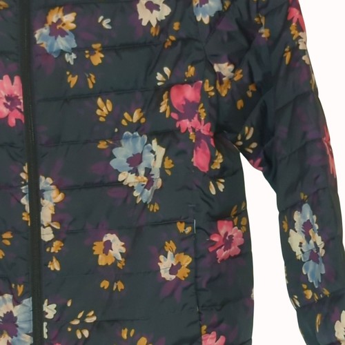 Gap Kids XXL Coldcontrol Floral Hooded Puffer Jacket Water-Resistant - Picture 3 of 7