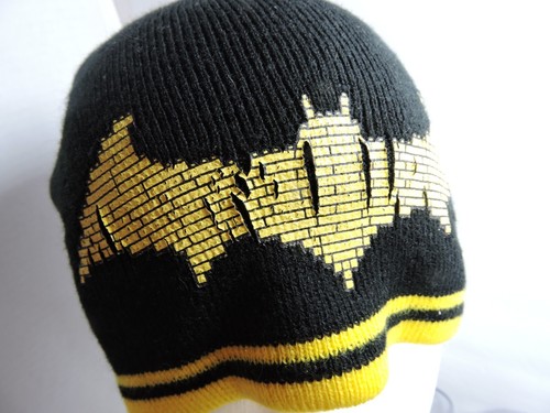 Lego Batman sock toboggan hat one size fits most black and yellow 2011 - Picture 3 of 7