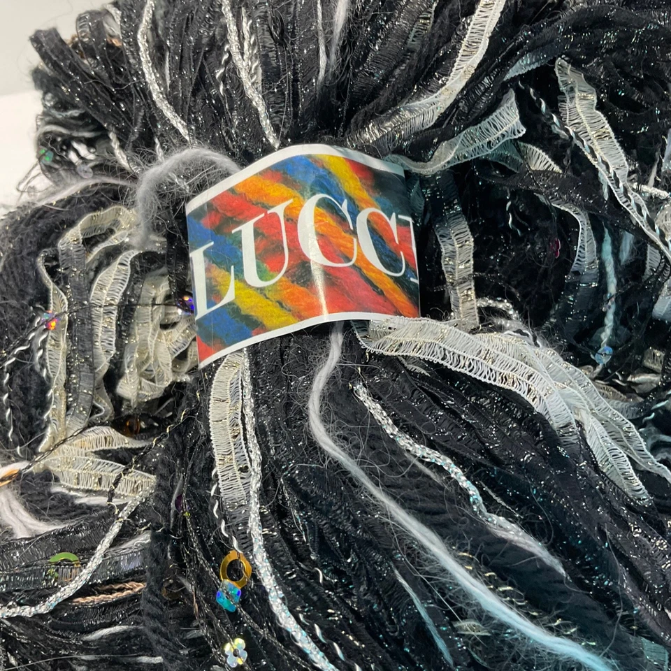 Lucci MelangeYarnOnly Unidad de 1 BlackBeauty Nancy Boccuzzi Diseños Nuevo Foto 4 de 4